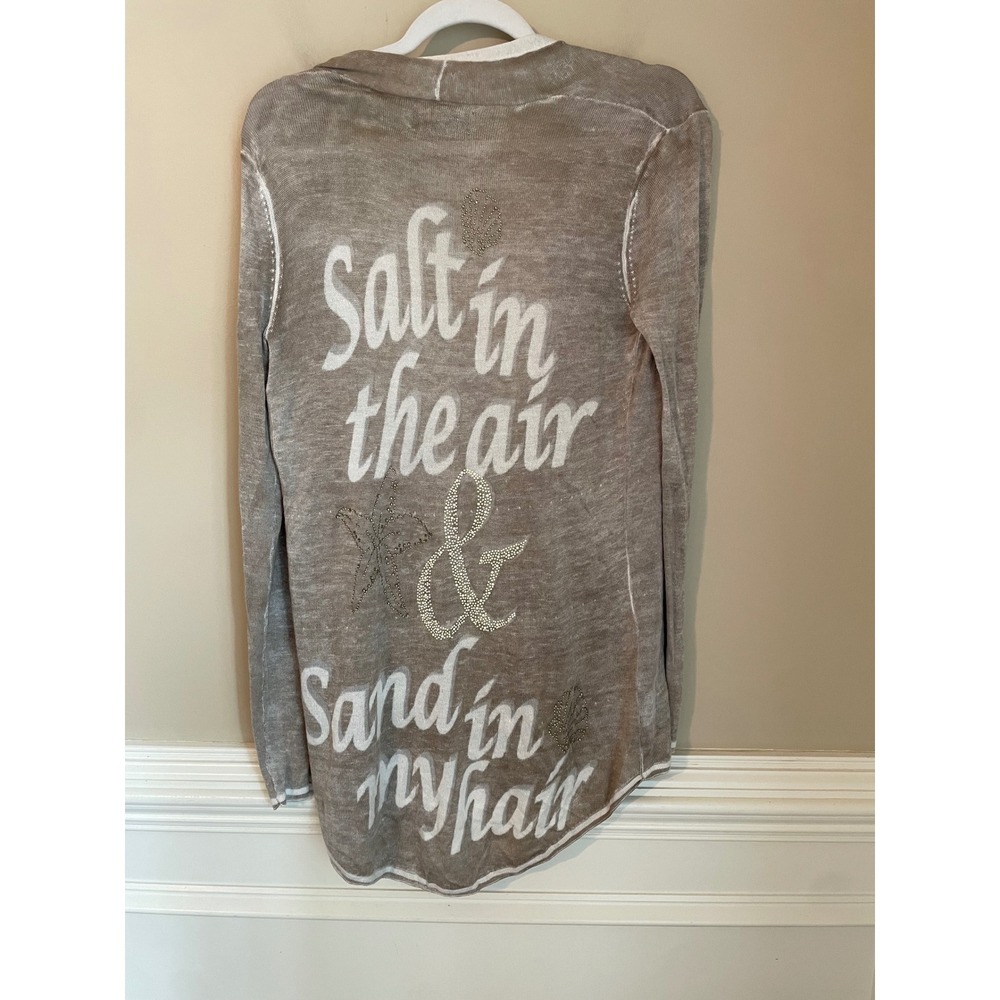 Princess Goes Hollywood Cashmere Blend Embellished Beachy Cardigan US Size 6 Sm‎